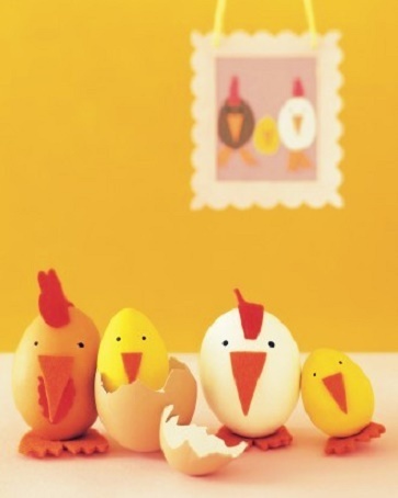 Kiaušinių dekoravimas medžiagėlėmis ir karpiniais